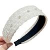 Beige Headband Wide Edge Pearl Hair Band Elegant Hair Hoop  Hair Women Accessories