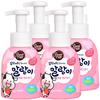 Mallang Bubble Hand Wash Strawberry Milk Scent 300ml 4 Pieces