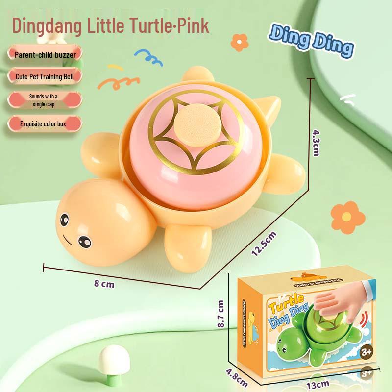 Cute Turtle Macaron Candy Box Buzzer - Cartoon Decompression Hand-Patting Bell Toy Gift