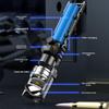 High-Power Portable Flashlight with Type-C Charging, Long-Range Beam, Telescopic Focus, and Power Display.