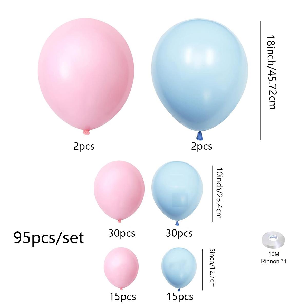 

95 шт., синий и розовый комплект арки из воздушных шаров для раскрытия пола, украшения воздушными шарами для дня рождения для мальчика и девочки, детский душ, помолвка, свадьба, юбилей