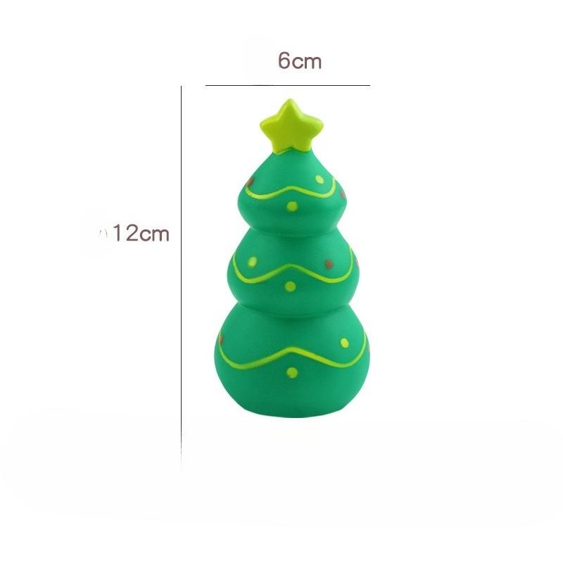 Christmas New Style Rubber Toy Christmas Tree Christmas Elk - Chewable and Grinding Toy for Pets with Sound Function