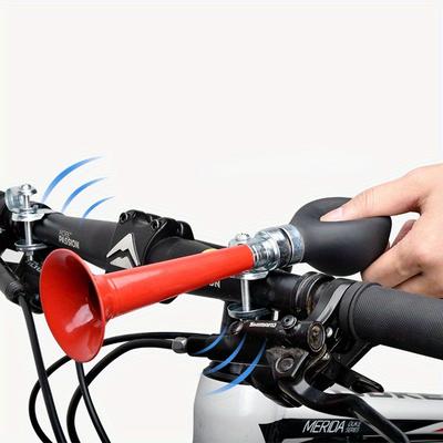 1Pc Bicycle Air Horn Metal Plating 7 Inch Horn Straight Air Horn Mountain Bike Bell Cycling Equipment Accessories
