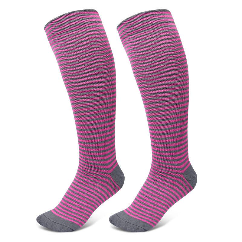 Pattern Combination Compression Stockings Outdoor Sports Fitness Marathon Elastic Micro-pressure Leg Pressure Socks