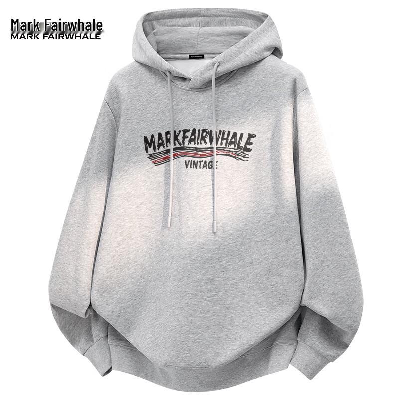 Mark Fairwhale Men's Casual Loose Hooded Sweatshirt