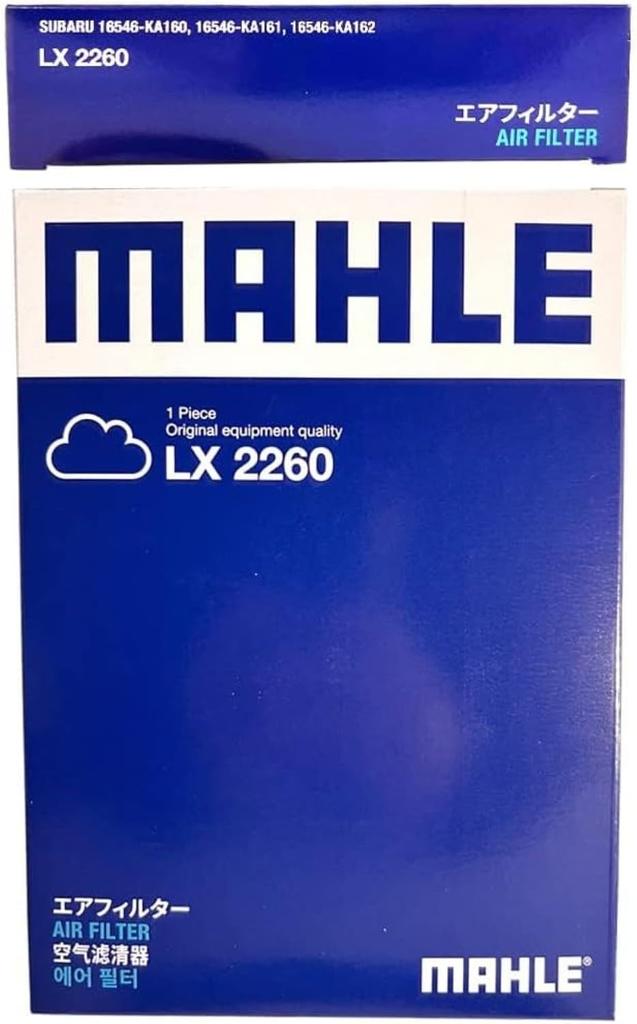 Mahle Air Filter for Subaru Sambar Long x Wide x 33mm LX 2260 Domingo, 217.5mm 157.5mm High,