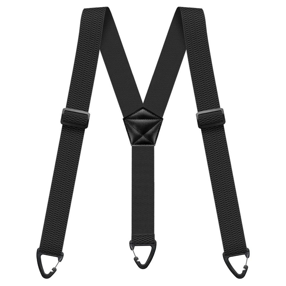 Mit 3 Greifklemmen Arbeits Hosenträger Strapazierfähig Elastische Hosenträger Freizeitkleidung