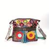 Leather Snake Color Handmade Casual Daily Personalized Tassel Flower Shoulder Crossbody Women'S Bag