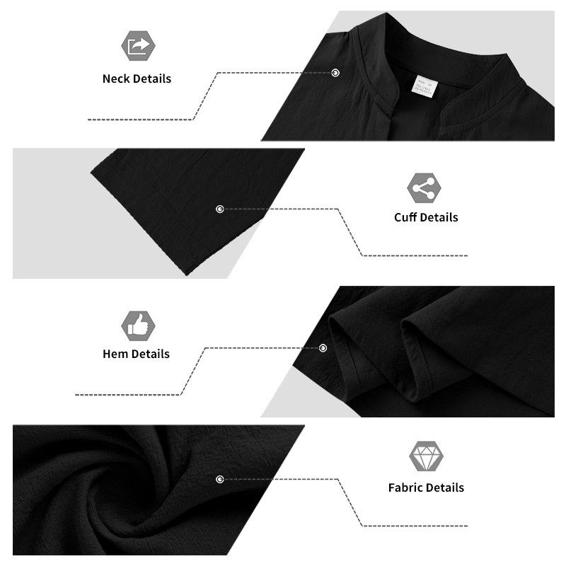 2026 Men's Casual Loose Fit Linen Sports Suit with Long Sleeves