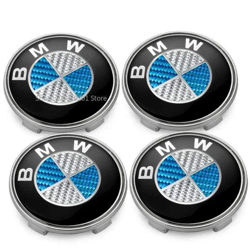 4Pcs/Set 56/60/68MM Car Wheel Center Hup Caps Wheel Cover For BMW E36 E39 E46 E60 E90 E90 F01 F10 F30 G01 G20 G21 G30
