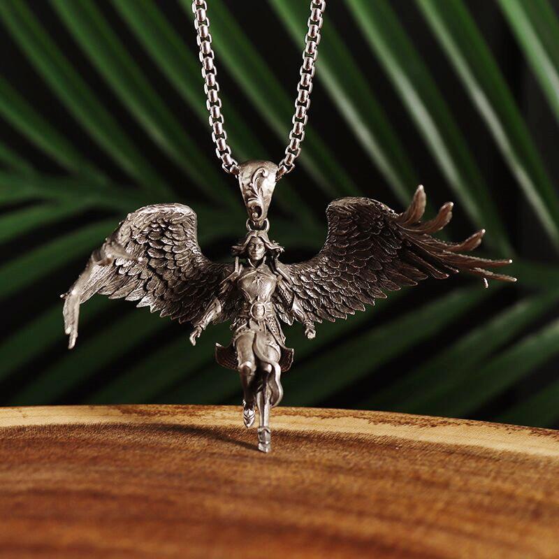 Exquisite Witch Broom Necklace Cute Magic Girl Pendant Men Women Rock Party Trendy Jewelry Halloween Gift