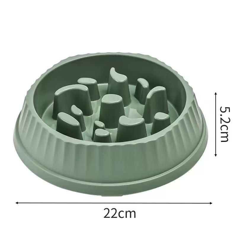 Non-Slip Pet Slow Feeder Bowl: Anti-Choking Design for Cats & Dogs with Neck Protection