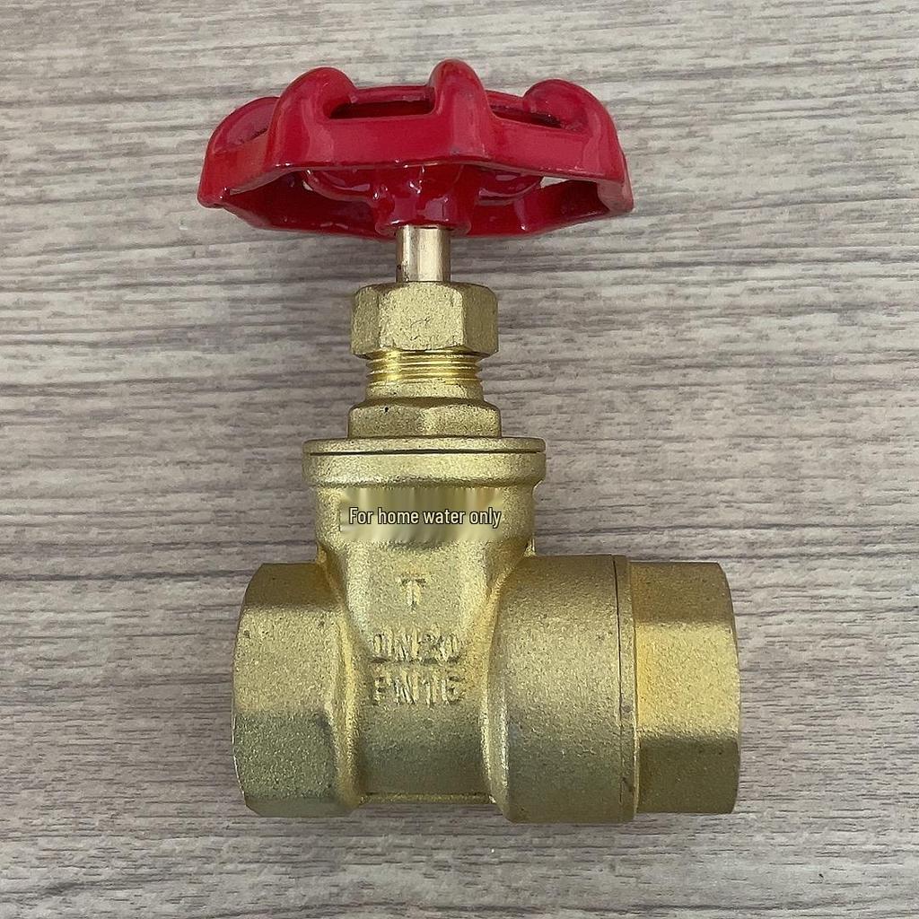 Brass Gate Valve for Water Meters with Thickened Silk Thread and PPR2 Double Hot Melt (4-6 Points)