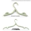 Portable Folding Non-Slip Hanger for Adults & Children - Multifunctional, Retractable, Traceless Design for Travel & Home Use.