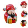 Chinese God Figure Miniature Decoration Year Figurine Desktop Ornament for Party Favors