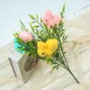 Creative Foam Eggs Tree Branch Colorful Simulation Painting Foam Egg DIY Artificial Easter Egg Bouquets Festival Party