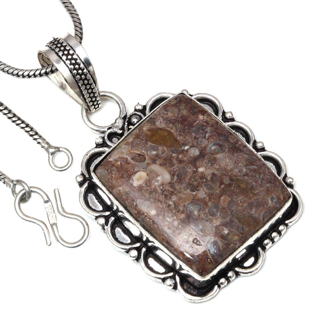

Ожерелье Turtella Jasper Gemstone Handmade Antique Silver Jewelry 2