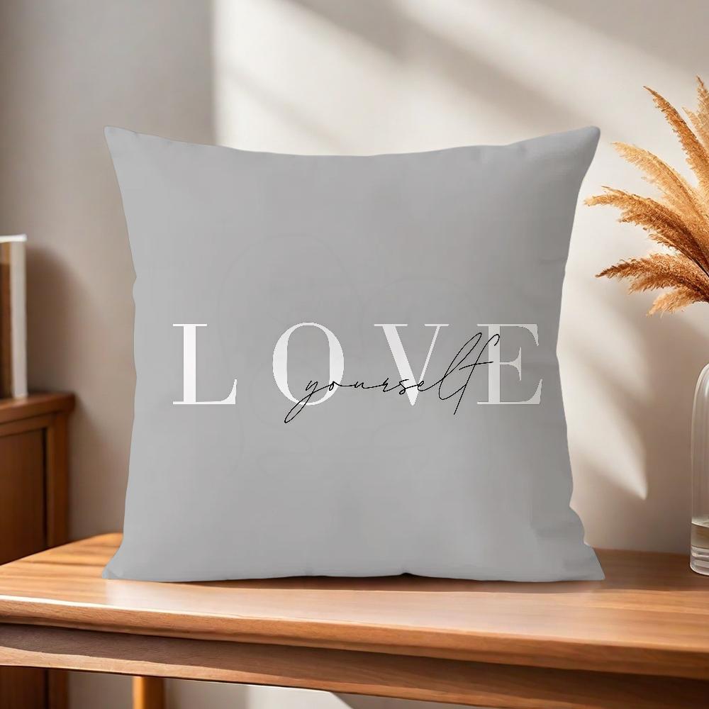 Flower Pattern Comfortable soft Pillow Case White for Sofa Living love Room Home office Decor Gray geometry Protective Covers