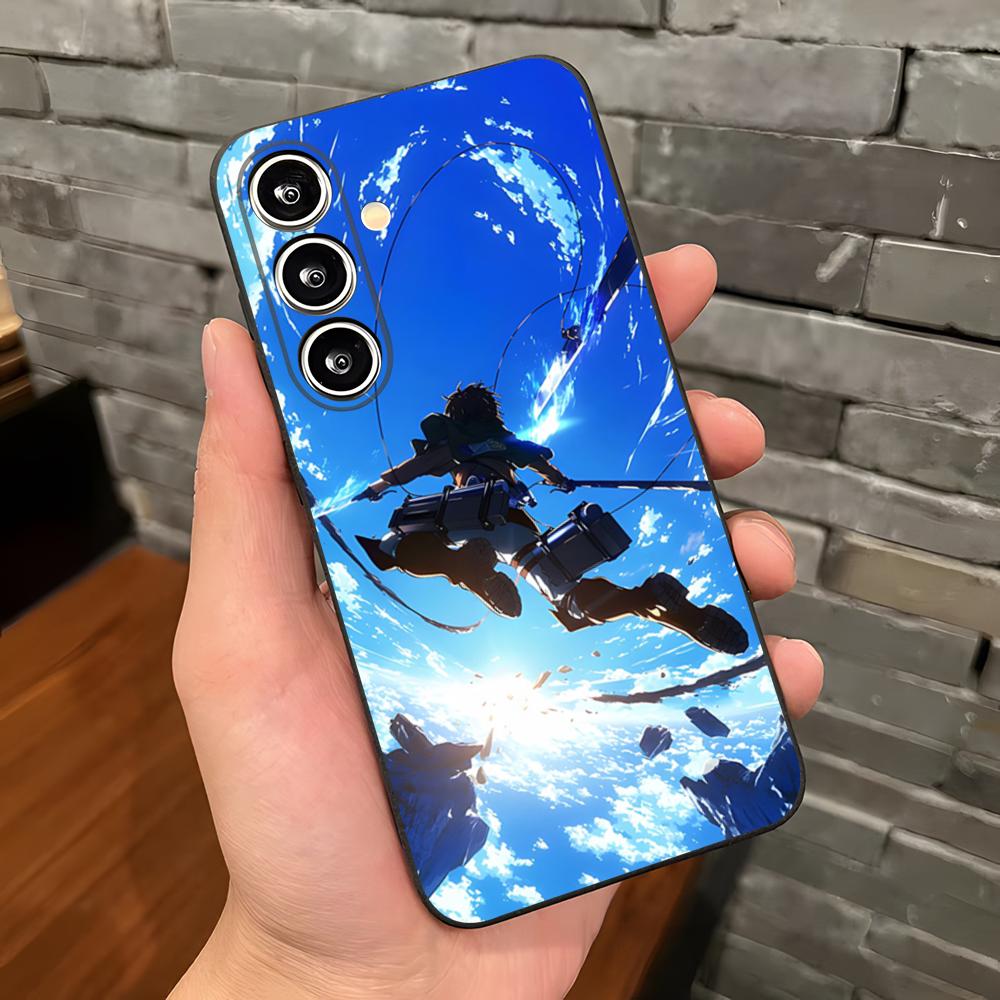 A-Attack On Titan Anime Phone Case For Samsung S26 S25 Plus S20 S20 Plus S22 Ultra S23 FE S21 Plus S21 Ultra Soft Cover