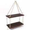 Hanging Wall Shelves,Swing Rope Floating Shelf,2 Tier  Hanging Storage