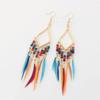 2Pcs Women Dangle Earrings Tassel Alloy Bohemian Jewelry Stylish Decorations Daily Wear Hanging Pendant Wedding Jewelry