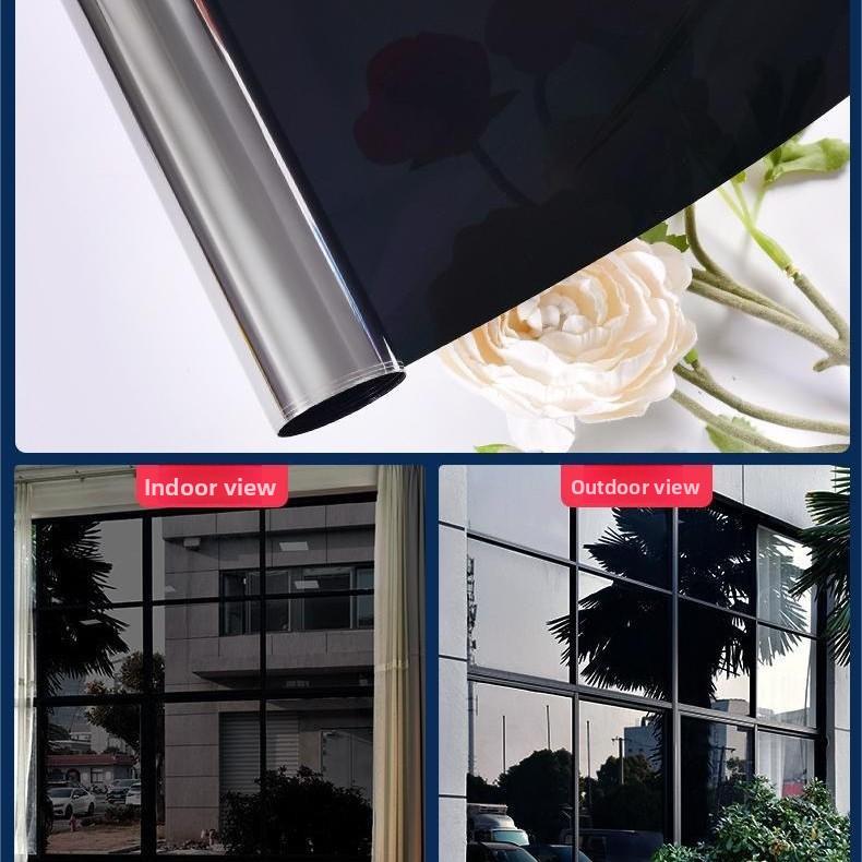 Maßgefertigte elektrostatische PVC-Fensterfolie UV-Schutz Wärmedämmung Glasaufkleber für Wohnzimmer, Schlafzimmer und Außenbereich