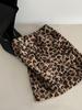 NS American Retro Leopard Print Velvet Bodycon Mini Skirt: Winter Slim Fit for Women