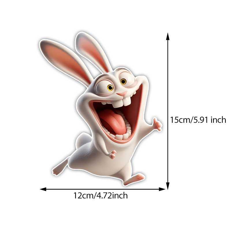 

Car Sticker Cartoon Anime Funny Rabbit Waterproof Vinyl Decal on Bumper Rear Window Laptop Self-adhesive Decal For Car Accessories TM362 A-15cm Longest Side