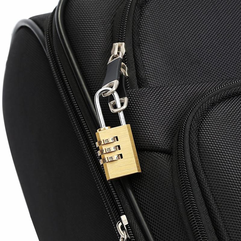 High Quality Padlock Solid Brass Lock Digit Combination Password Secret Code for Gym Outdoor Locker Case Copper Stainless Steel