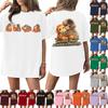 Women's Round Neck Printed Short-sleeved T-shirt Top