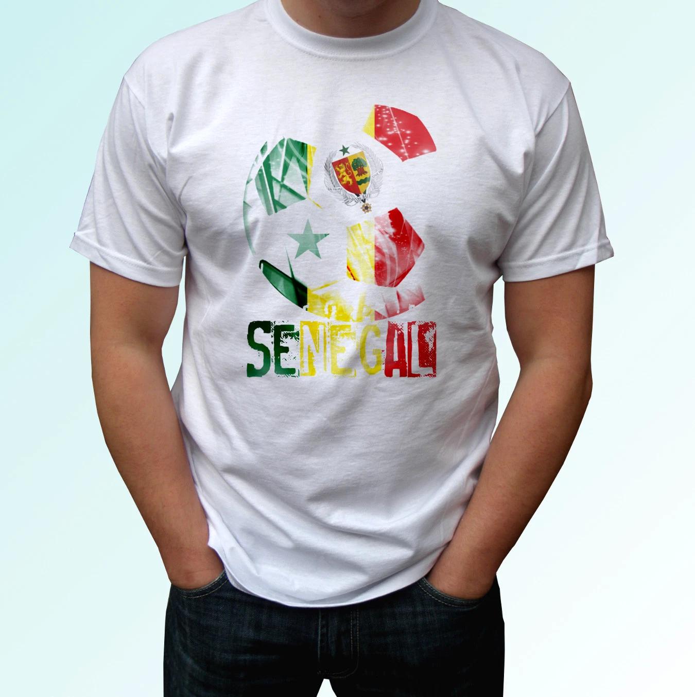 Senegal football flag white kids boys T-Shirt design soccer world cup top tee all sizes 110
