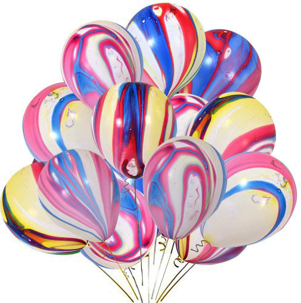 Agate Color Cloud 10 Inch 12 Inch Marble Pattern Latex Balloon Birthday Set Wedding Banquet Atmosphere Arrangement