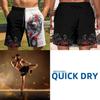 Dragon Fire Flame Boxing Shorts 3D Print Fighting Training Unisex Men Women Quick Dry Fitness Gym Sport Workout Casual Streetwear