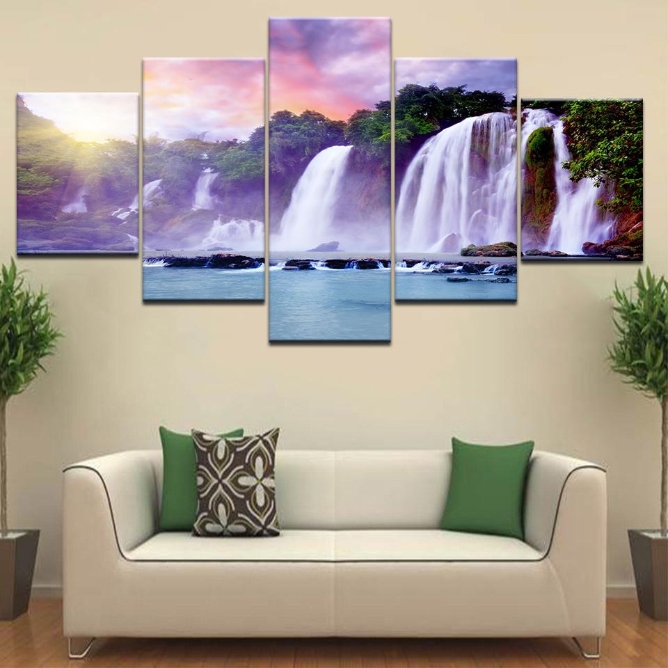 5pcs Seascape Wall Pictures Beach Sea Ocean Canvas Painting Wall Art Landscape Posters Prints for Living Room Decor No Frame