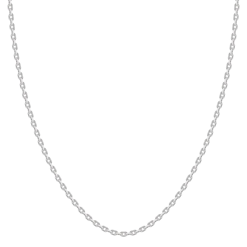 Gin no Azuki Length Width Silver 925 Chain Only [Shinjuku Kura] Chain, Double-Cut, 40-60cm (55cm), 1.8mm, Necklace, Men's, SV,