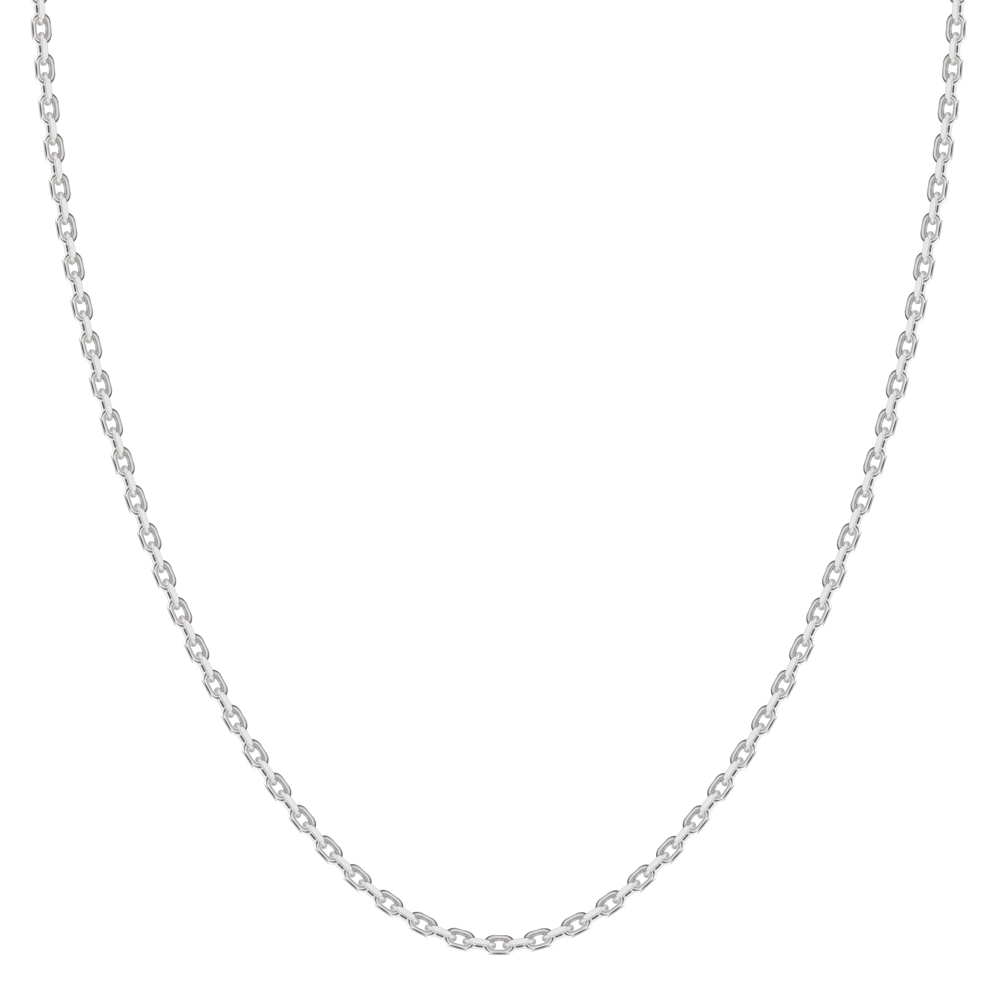 

Gin no Azuki Длина Ширина Серебро 925 Цепочка Только [Синдзюку Кура] Цепочка, Двойной Огранки, 40-60см (55см), 1.8мм, Ожерелье, Мужское, СВ,