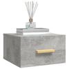 Vidaxl Hanging Bedside Cabinet, Concrete Grey, 35X35X20 Cm