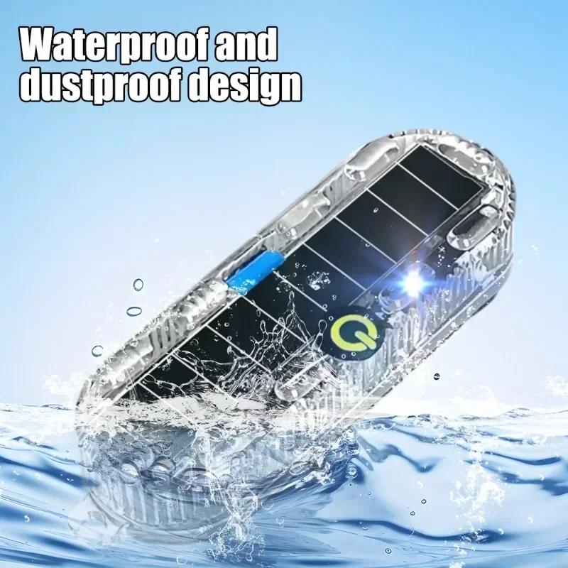 1/4Pcs Solar Warning Light Car Rear Collision Prevention Breathing Light Motorcycle Electric Vehicle LED Car Tail Flashing Light