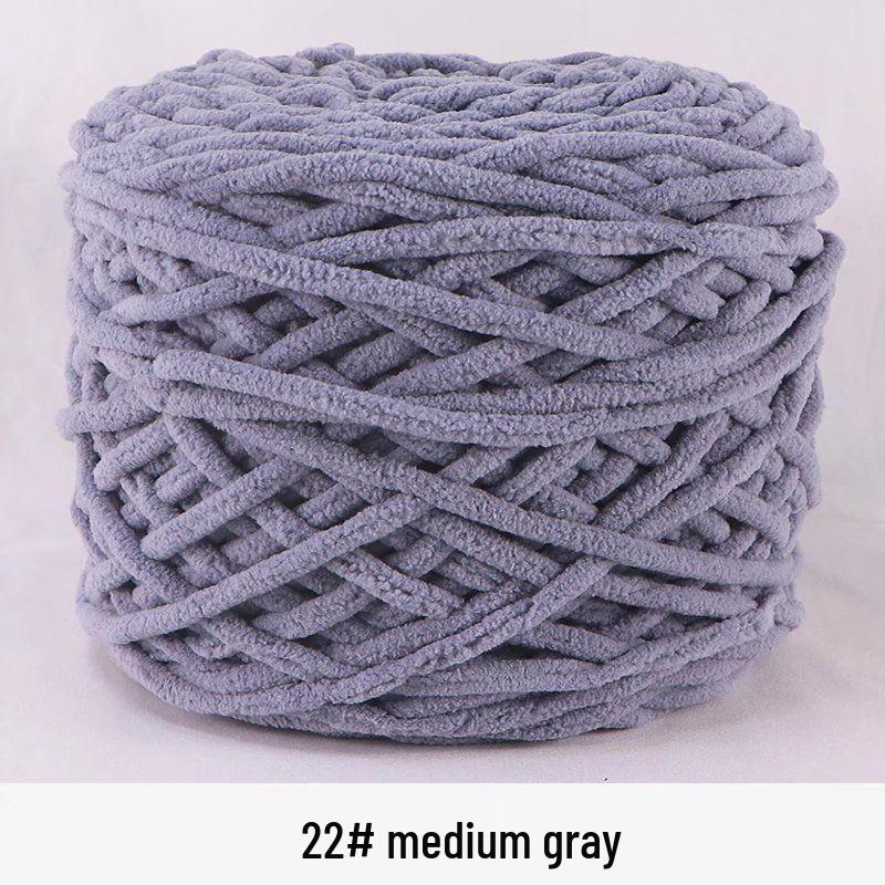 Handgjord Tjock Halsduksgarnboll - Mjuk DIY Stickning & Virkning