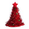 Christmas Tree Hat Non Woven Rain Silk Hat Suitable For Christmas Party Home Festival Clothing Props Shiny Christmas Hat