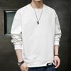 Sweater Men's Casual Wear with Spring and Autumn Korean Men's Top Bottoming Shirt Slim Round Neck Men.