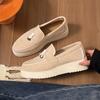 Mocassini da Donna in Pelle Scamosciata Nuova Tendenza Primavera Autunno Scarpe Piattaforma Casual Antiscivolo Camminata Mocassino Donna Scarpe Basse