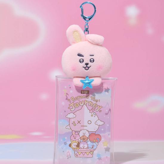 BT21 Portachiavi Custodia Peluche Trasparente Edizione Oltre il Viaggio