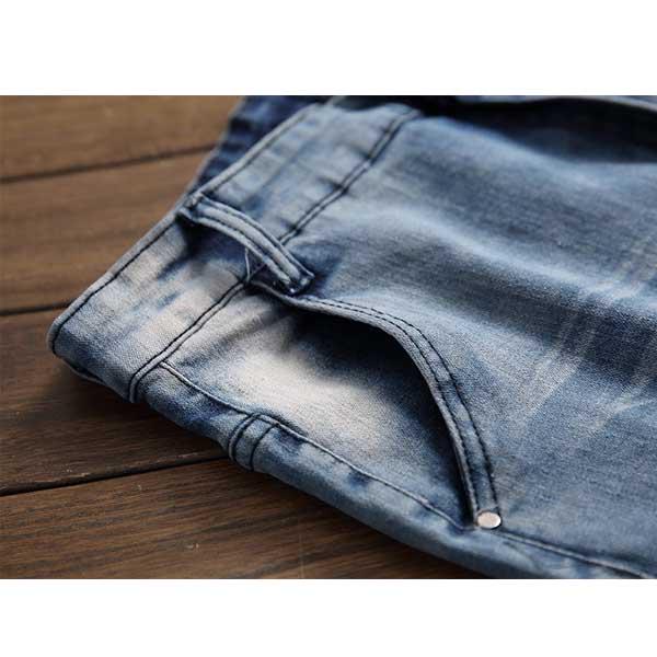 Buy Men Fashion Ripped Jeans Streetwear 