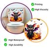 Halloween Toilet Decals Cute In Suit Cartoon Bat