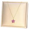 Stainless Steel Women's Luxury Diamond Star Pendant Necklace