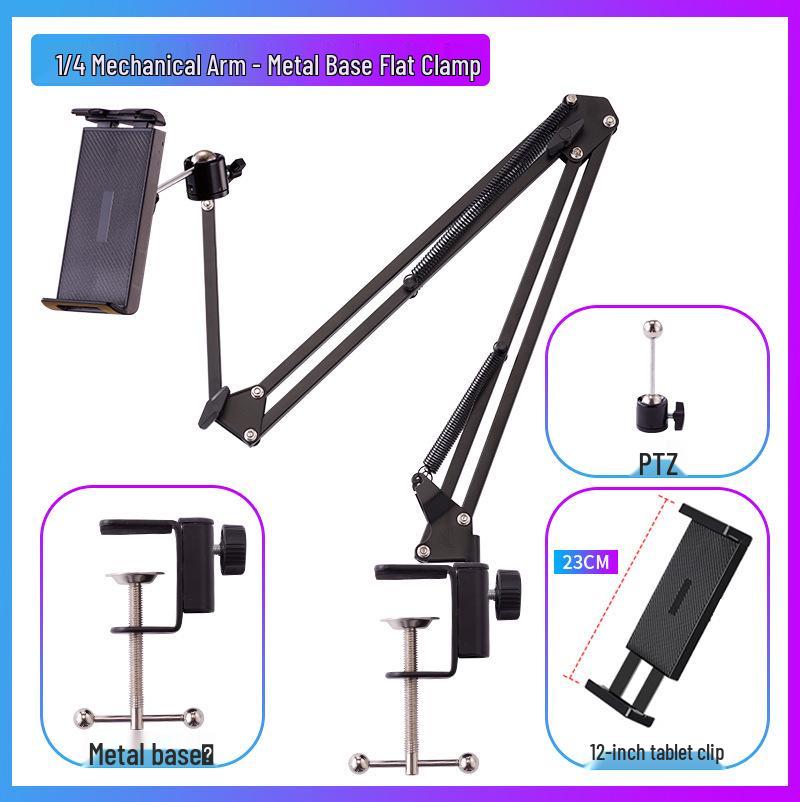 Verstellbarer Metall-Tischhalter für Telefon & Tablet zum Streamen & Binge-Watching