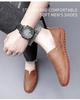 Men's Cross-Border Slip-On Driving Loafers: Casual Leather Sock Shoes for Spring/Summer - Handmade, Large Size Available