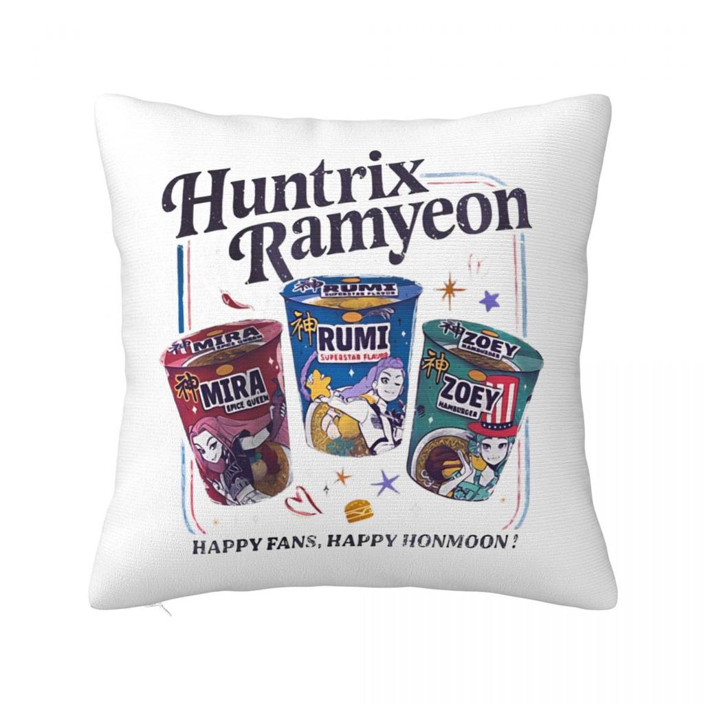 Kpop Demon Hunters Zoey Huntrix Pillowcase Polyester Cushion Cover Decor Pillow Case Cover Home Square 45X45Cm