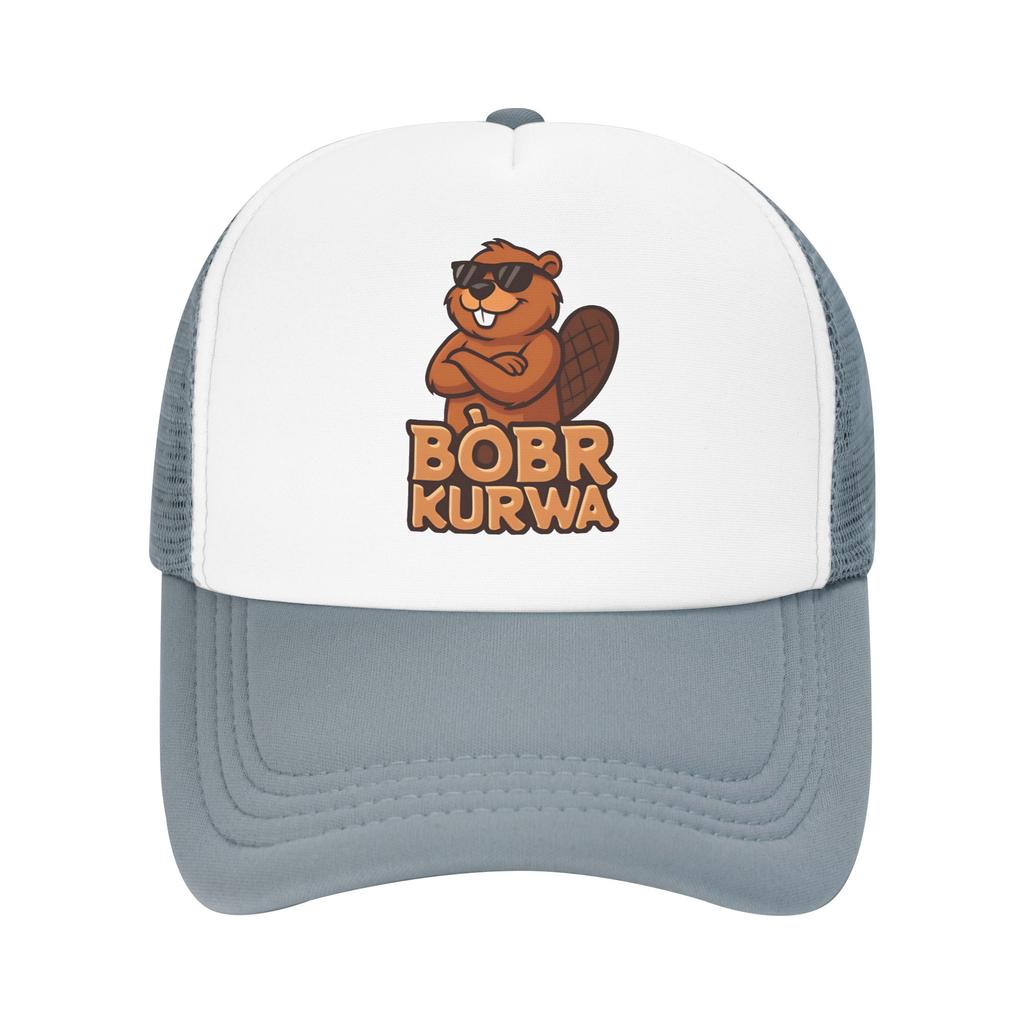 Bóbr Kurwa  Mesh Sun Hats  Unisex Men Design Hip Hop Hats Summer y2k Cute Tennis Skate Sunscreen Baseball Cap